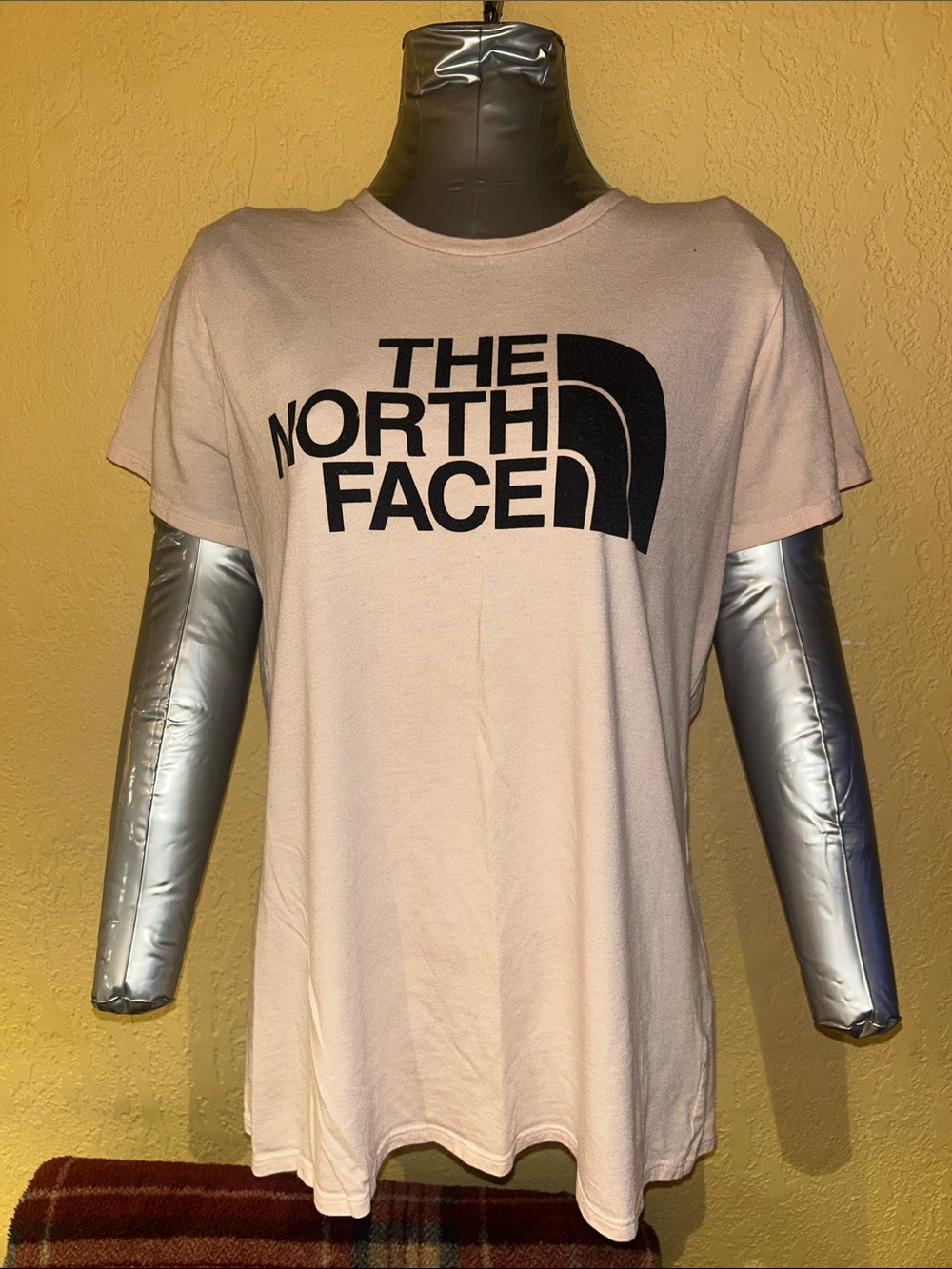 The North Face Women's Light Pink Short Sleeve Logo Tee